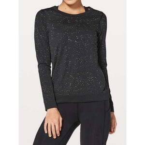 LULULEMON Swiftly Tech Long-Sleeve Relaxed Fit in Black + White